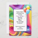 Search for plastic invitations Rainbow