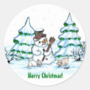 Search for cute snowman cartoon stickers Cat