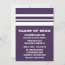 Search for purple and white graduation invitations Classic