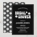 Search for dark bridal shower invitations Black and white