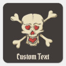 Search for crossbones square stickers Halloween