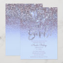 Search for purple glitter baby shower invitations Party