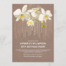 Search for orchid birthday invitations Gold