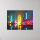 Search for neon light canvas prints City