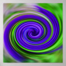 Search for colorful swirls posters Green