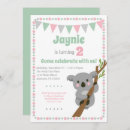 Search for koala bear birthday invitations Australia
