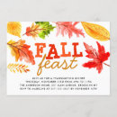 Search for fall feast invitations Rustic