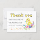 Search for baby chick thank you cards Yellow