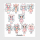 Search for chibi girl stickers Kawaii