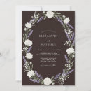 Search for lavender and brown wedding invitations Botanical