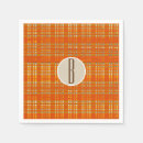 Search for brown plaid napkins Thanksgiving