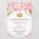 Search for pink gold pumpkin invitations Baby
