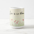 Search for love in bloom mugs Watercolor