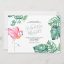 Search for pink flamingo bridal shower invitations Beach