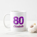 Search for happy 80th birthday mugs Eightieth