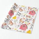 Search for barn wrapping paper Farm animals