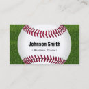 Search for baseball trainer business cards Sports
