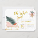 Search for sleigh christmas invitations Mistletoe