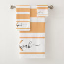 Search for orange stripes bath towels Unique