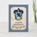 Search for harry potter birthday cards Hogwarts house design