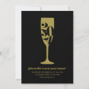 Search for champagne new years eve party invitations Gold