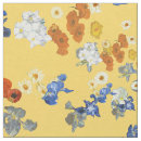 Search for blue and yellow floral fabric Country