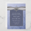 Search for ice blue and silver invitations Chic