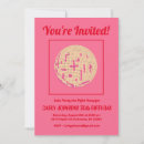 Search for pink disco invitations Unique