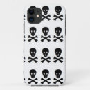 Search for skull bones iphone cases Black and white