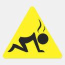 Search for yellow triangle stickers Warning