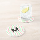 Search for green and white patterns coasters Fun