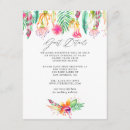 Search for tropical beach party luau reception invitations Floral