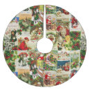 Search for vintage tree skirts Santa claus