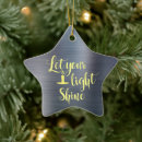 Search for shining star christmas tree decorations Silver