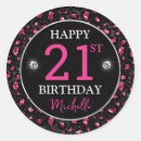 Search for hot pink leopard stickers Black