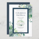 Search for green succulent wedding invitations Green and white
