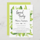 Search for tropical graduation invitations Watercolor