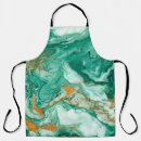 Search for green and gold pattern aprons Emerald