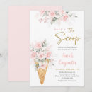 Search for ice cream baby shower invitations Pink