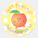 Search for cartoon peach stickers Fruit