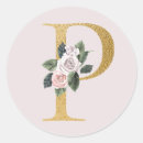 Search for initial p stickers Gold