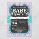 Search for lavender and teal baby shower invitations Purple