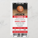 Search for basketball ticket birthday invitations For kids