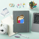Search for cute cartoon couple stickers Adorable