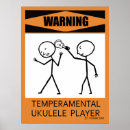 Search for ukulele posters Temperamental musician