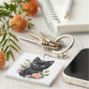 Search for cute black key rings Flowers