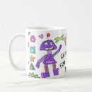Search for robot mugs Illustration