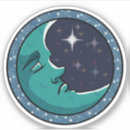 Search for moon face stickers Night