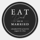 Search for eat drink and be married stickers Chic