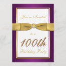 Search for 100th anniversary invitations White